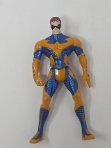 Figura de acción Kenner 1997 DC Comics Booster Gold diseño de vestuario azul y dorado - Imagen 1 de 4