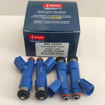 4Pcs Fuel Injectors Nozzles For Toyota Yaris 2007-2018 1.5L 23250-21040 FJ806 — 第 1/4 张图片