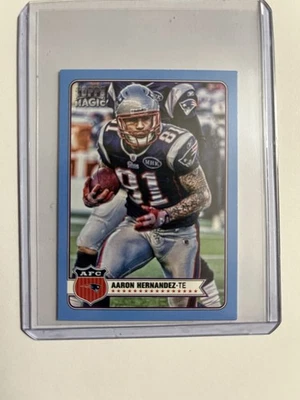 2012 Topps Magic Blue Border Mini Aaron Hernandez - Image 1 of 2
