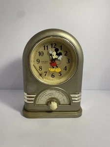 Disney Mickey Mouse Musical Alarm Clock Jukebox Seiko Quartz Vintage NON WORKING - Picture 1 of 9