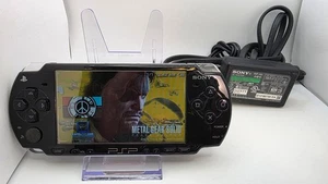 PSP 2001 Sony USA Black Console System with NEW Battery + Charger TESTED/WORKING - Picture 1 of 23