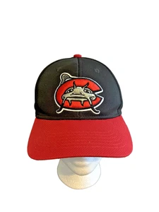 MiLB Carolina Mudcats Bait shop Cap Hat, Youth XS, Red And Black - Picture 1 of 6