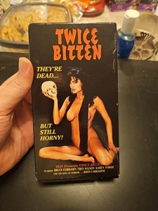 Twice Bitten RARE HORROR VHS 1991 HQV Video John Carradine - Picture 1 of 5