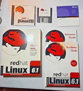 Red Hat Official Linux Deluxe 6.1 Operating System Manufacturer - Picture 1 of 7