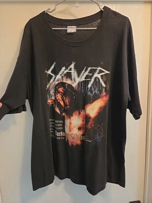 Camisa Slayer Darkness Of Christ 2002 Vintage EX All Sport XXL God Hates Us All - Imagem 1 de 4