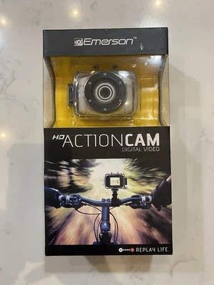 Emerson EVC355WG Action Cam Digital Camera 720p HD Video Waterproof Sealed Box - Image 1 of 4