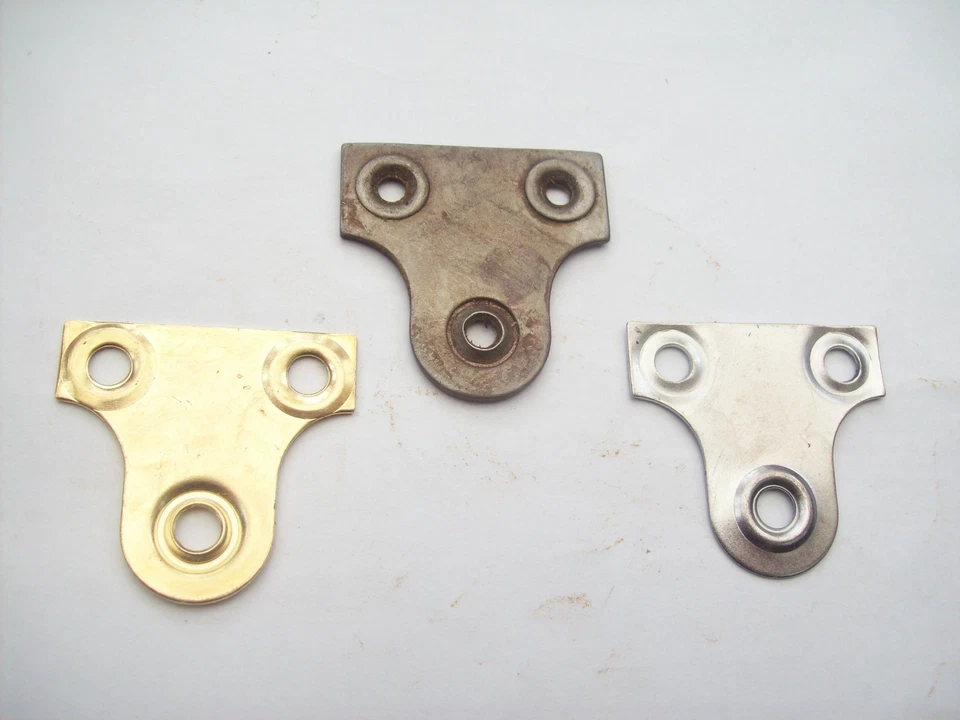 IRONMONGERY WORLD 10x38mm GANCI FISSAGGIO SPECCHIO FOTO PIASTRE TELAIO APPENDIABITI OTTONE