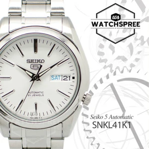 Reloj automático con correa de acero inoxidable Seiko 5 para hombre SNKL41K1 - Imagen 1 de 5