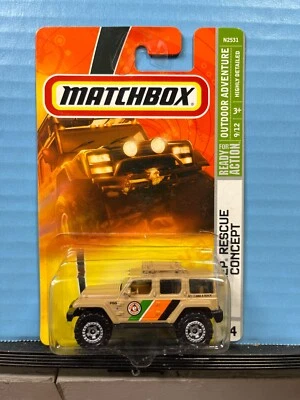 1/64 MATCHBOX OUTDOOR ADVENTURE JEEP RESCUE CONCEPT #84 LIGHT BROWN - Image 1 of 2