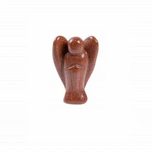 Goldstone Pocket Guardian Angel Crystal Healing Stone Drive Ambition Success - Picture 1 of 5