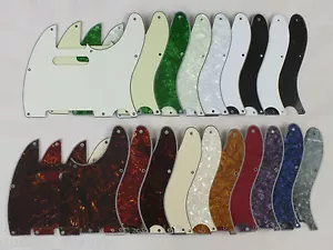 TELECASTER SCRATCH PLATE Pickguard to fit 8 hole USA/Mex Fender in 19 Colours - Picture 1 of 21