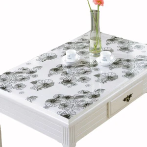 Soft Glass Color Transparent Pvc Crystal Plate Plastic Table Cloth Waterproof - Picture 1 of 15