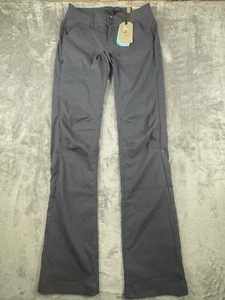 Prana Halle Pant Tall Inseam Coal Women's Size 2 NWT Convertible Hiking - Picture 1 of 11