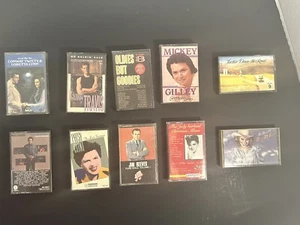 Lot of 10 vintage country music cassettes untested. - Picture 1 of 11