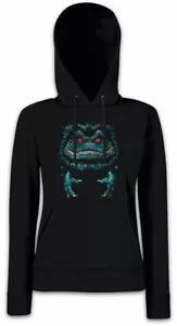 SPACE MONSTER Damen Hoodie Kapuzenpullover Halloween Symbol Logo Sign Critters - Bild 1 von 1