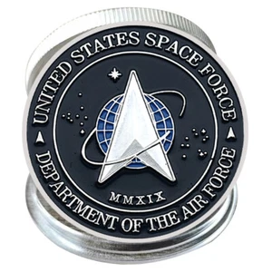 US Space Force MMXIX Silbermünze Department of The Air Force Metall Medaille Geschenk - Bild 1 von 8