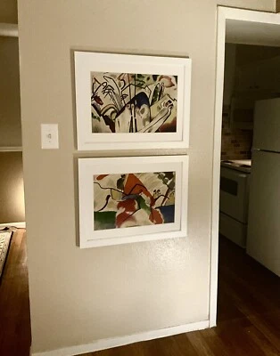 DOS Wassily Kandinsky 1960 Edición Limitada Litografía Firmada Enmarcada Foto 1 de 4