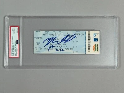 Blake Snell Signed 1st MLB Win Ticket 6/27/16 PSA COA Slab Tampa Bay Rays CY A - Image 1 of 4