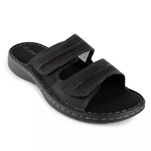 Tiestra Mens Casual Sandals Leather Slide Comfort Outdoor Slip-on Sandal Shoe - Picture 1 of 28
