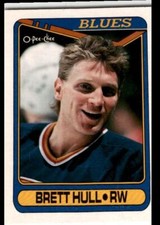 1990-91 O-Pee-Chee Brett Hull St. Louis Blues #77