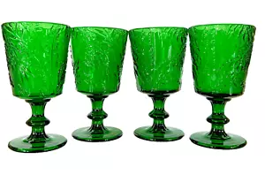 (4) NEW Jomop Handmade Colored Drinking Glasses Set Green Glassware 10 oz. - Picture 1 of 4