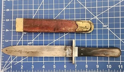 Старинный боевой нож эпохи гражданской войны Alexander Sheffield N Y кинжал рог... - Изображение 1 из 4