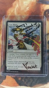 MTG Cut Short custom Altered 1/1 From Artist OhChit (ohchitmtg) - Picture 1 of 1