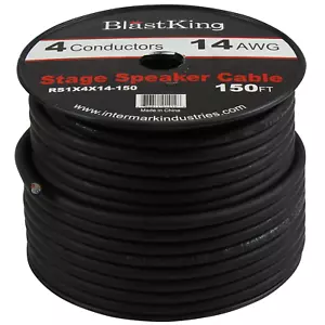 Blastking RS1X4X14-150 14 AWG 4-Conductor Speaker Cable 150 Ft - Picture 1 of 1
