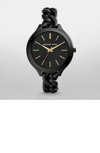 Michael Kors MK3317 Slim Runway Black Women's Watch 42mm - Picture 1 of 1