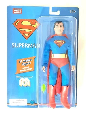 Mego Dc Comics Superman Retro Actionfigur 8 Inch Aprox. 20CM Nuevo y Emb. Orig. - Imagen 1 de 2