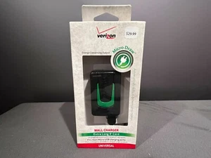 NEW SEALED VERIZON UNIVERSAL Micro Draw WALL CHARGER Micro USB 9 ft  - Picture 1 of 8