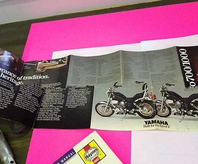 YAMAHA VIRAGO 1985 ORIGINAL BROCHURE XV 700 XV 1000 - Image 1 of 4