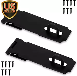 5-Inch Hasp Latch, 2 Pack Stainless Steel Padlock Latch, Door Hasp Lock for G... - Picture 1 of 1