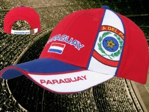 PARAGUAY Kappe "edel bestickt" 1  + NEU + Fan WM Cap 100% Baumwolle 2018 Unisize - Picture 1 of 1