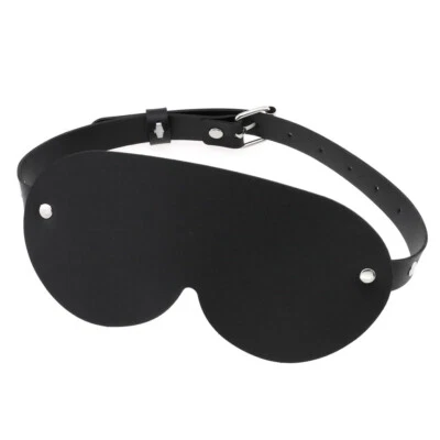 New Fashion Roleplay Blindfold Eyes Mask PU Leather Face Mask - Image 1 of 4
