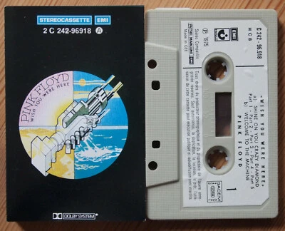 PINK FLOYD - WISH YOU WERE HERE (HARVEST ‎2C24296918) 1975 EUROPE CASSETTE TAPE - Image 1 of 3