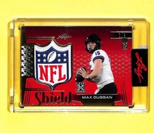2023 Leaf Max Duggan 3/9 NFL Shield Patch Rookie Card Chargers