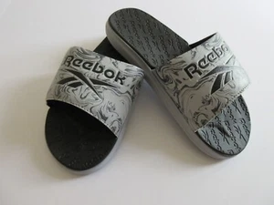 Reebok Damen Freizeit leichte Komfort Schlappen Sandale schwarz/grau Farbe neu - Bild 1 von 4