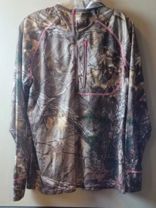 Realtree Game Winner Camouflage Long Sleeve Hooded Pullover Shirt Women's SZ XL - Picture 1 of 9