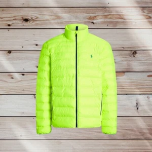 Polo Ralph Lauren Safety Yellow Terra Puffa Jacket XL Recycled Nylon RRP £265 - Picture 1 of 4