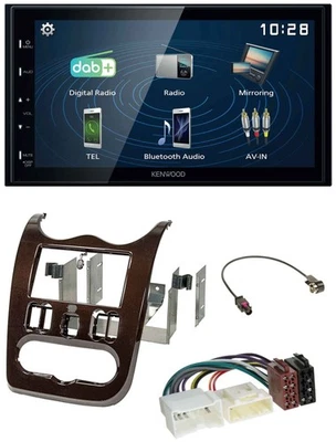 Kenwood 2DIN Bluetooth MP3 USB DAB Autoradio für Dacia Logan Duster Sandero ab 1 - Bild 1 von 4
