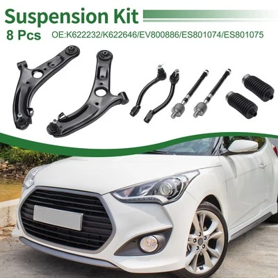 Kit de suspensión delantera brazo de control 8 piezas para Hyundai Elantra 2011-2016 Foto 1 de 4