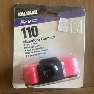 Llavero Kalimar Micro 110 Real Point Shoot De Colección Rosa Negro Cámara Nuevo en Paquete - Imagen 1 de 7