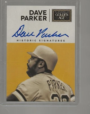 2014 Panini Golden Age DAVE PARKER AUTO+RELIC Pirates ON CARD AUTOGRAPH HOF - Image 1 of 2
