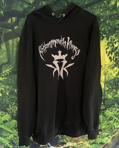 Vintage Kottonmouth Kings Hoodie Sweatshirt Large Black Pullover Y2K 90s Skater - Picture 1 of 12