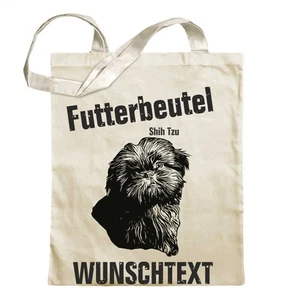 Futterbeutel - Shih Tzu - Einkaufsbeutel Wunschtext mit Motiv Hund - Jutebeutel - Picture 1 of 91