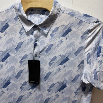 7 Diamonds Polo Shirt Mens XL 4 Way Stretch Performance Golf NEW WITH TAGS - Image 1 of 4