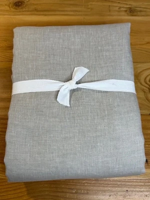 Cortina apagada Pottery Barn 50 x 84" lino belga lino, bambú Foto 1 de 4