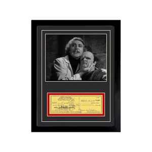 Gene Wilder Signed Cancelled Check Framed Display - Picture 1 of 5