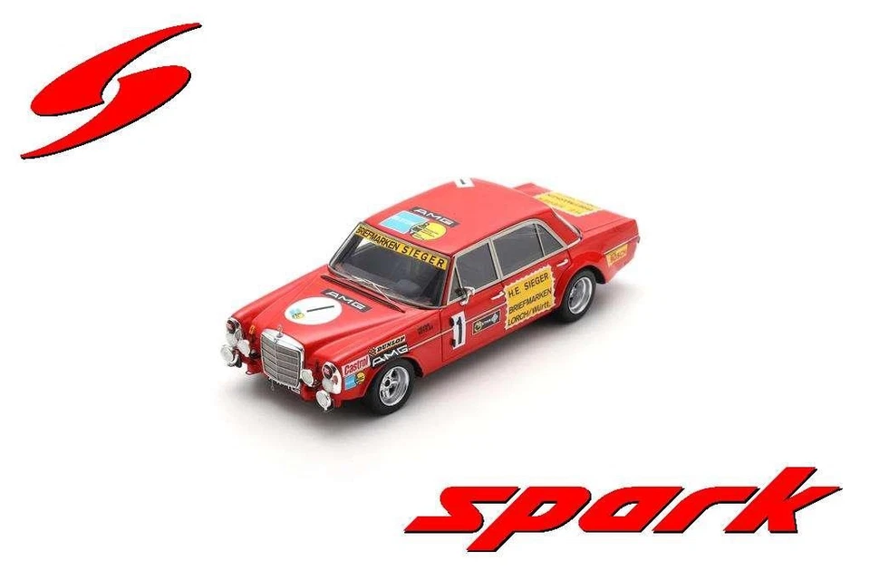 1:43 SPARK Mercedes-Benz 300 Sel #1 24H Nurburgring 1972 Heyer Betzler SG940 Mod - Image 1 of 2